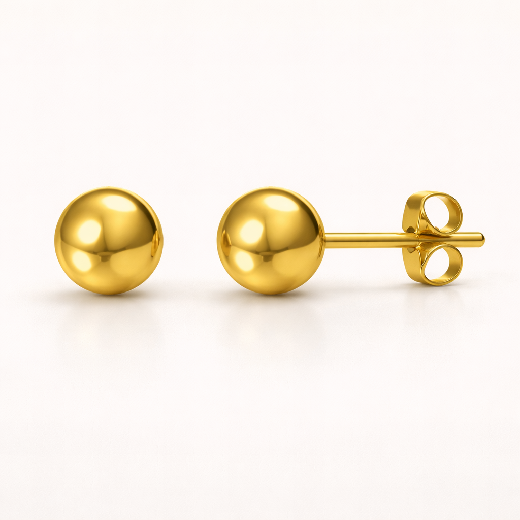 6mm Ball Stud Earring
