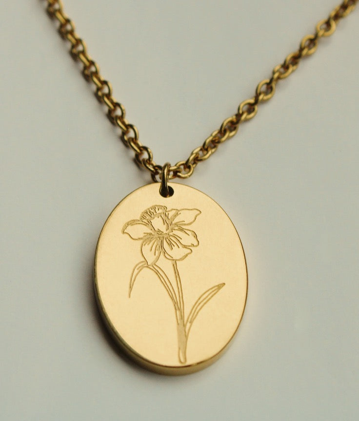 Birth Flower Necklace