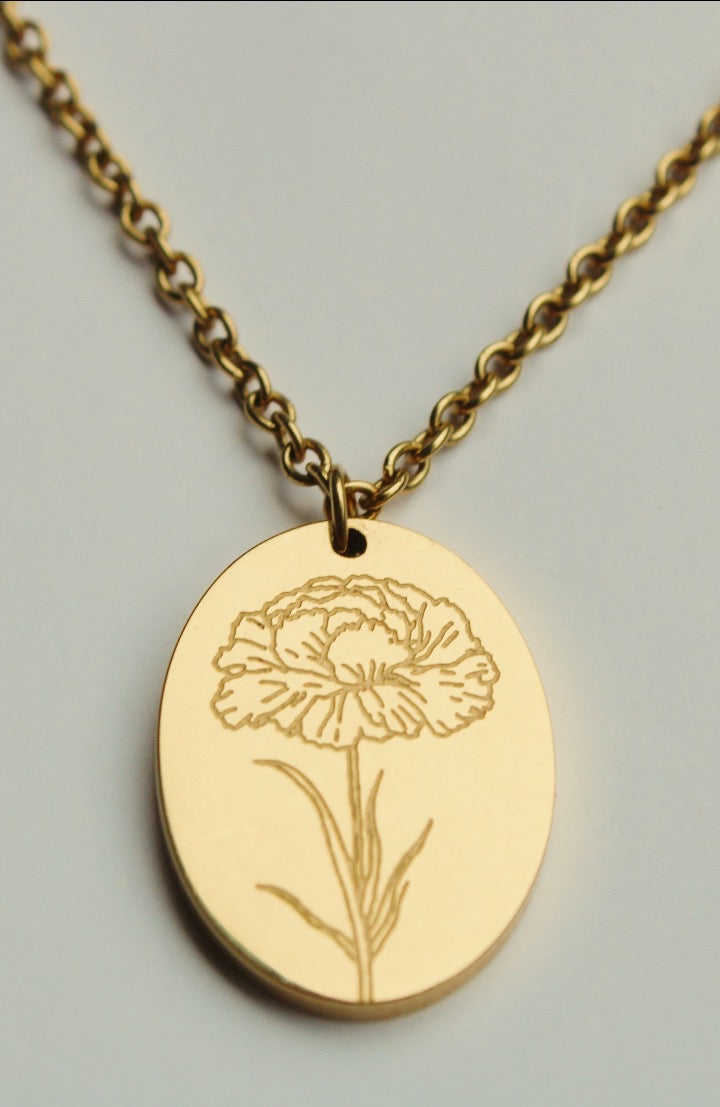 Birth Flower Necklace
