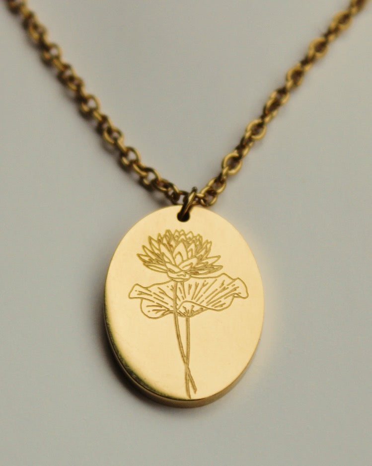 Birth Flower Necklace