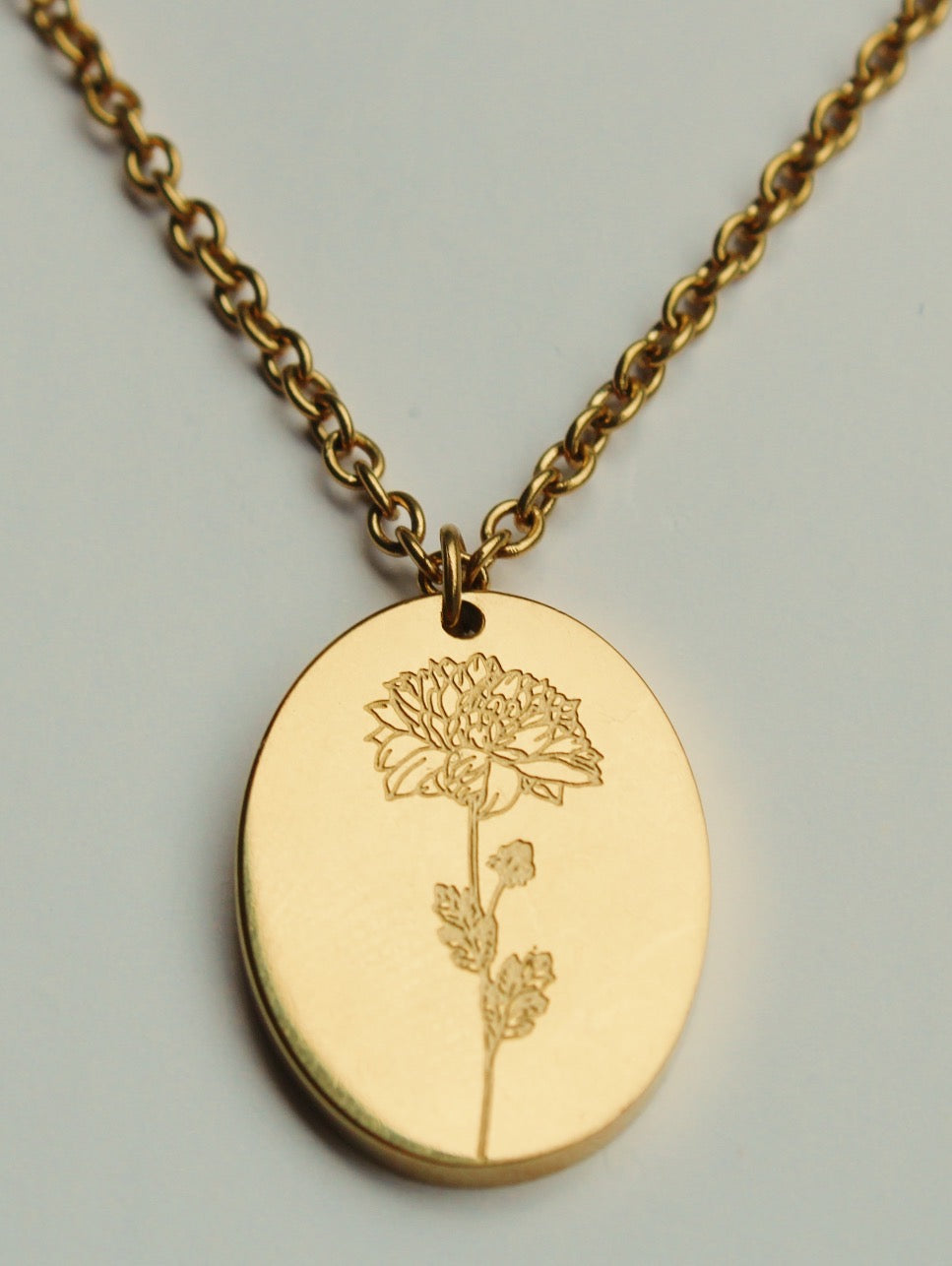 Birth Flower Necklace
