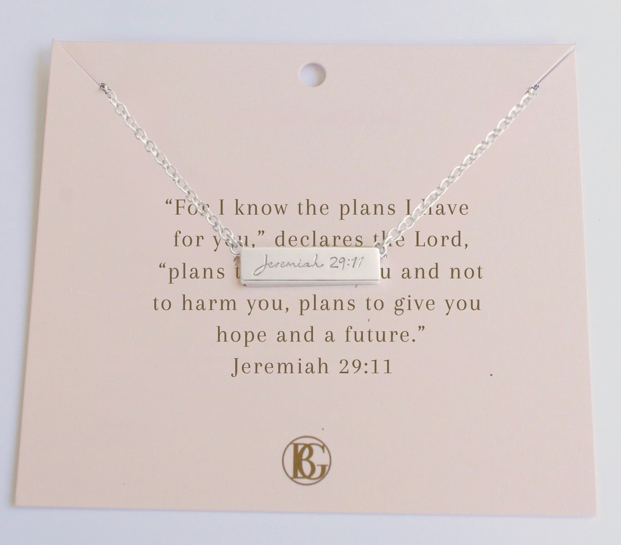 Jeremiah 29:11 Necklace