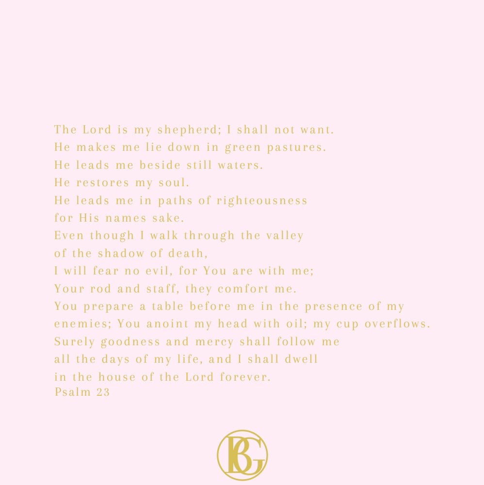Psalm 23 Necklace